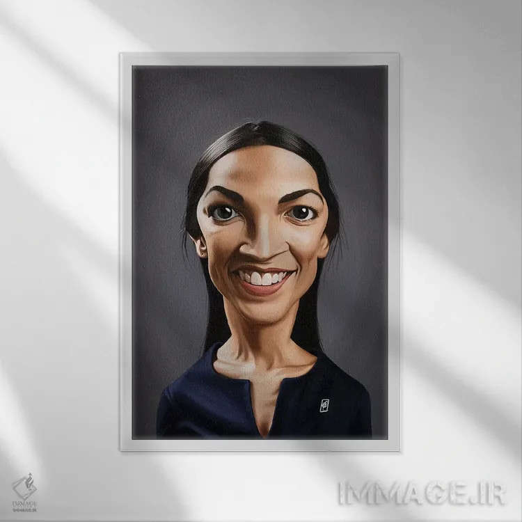 تابلو دکوراتیو الکساندریا اوکاسیو-کورتز اثر راب اسنو - نمای قابدار سفید