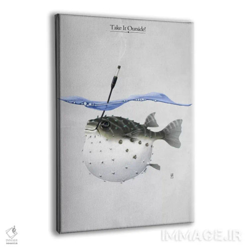 تابلو دکوراتیو بیرون برویم اثر راب اسنو - نمای پرسپکتیو محصول