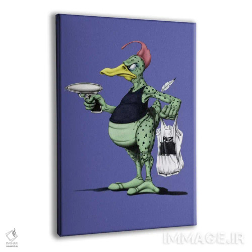 تابلو دکوراتیو اردک فضایی III اثر راب اسنو - نمای پرسپکتیو محصول