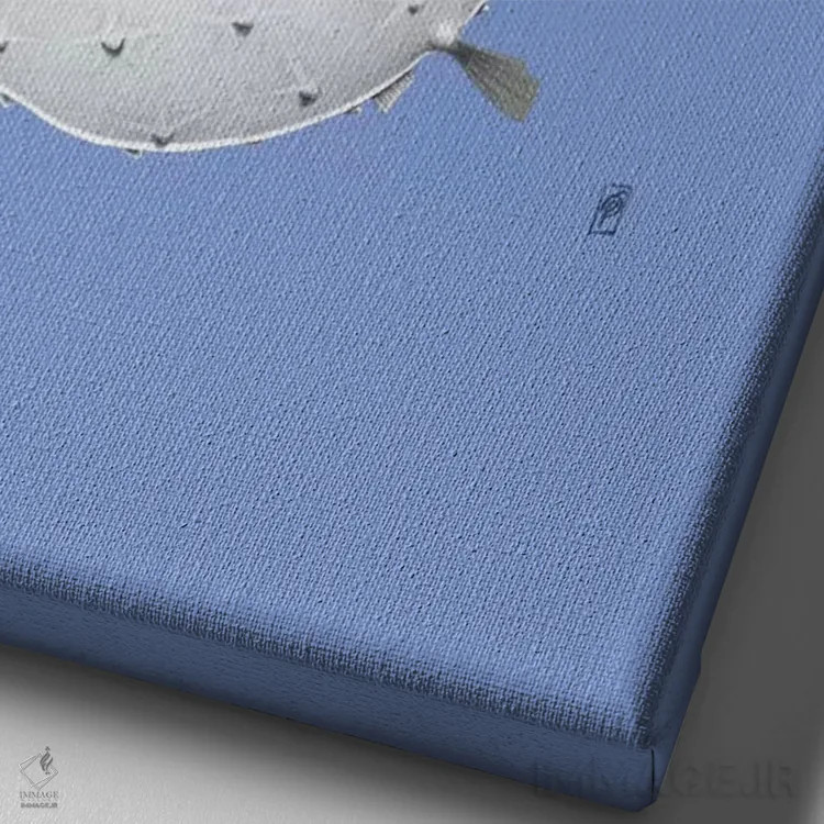 تابلو دکوراتیو بیرون برویم ۳ اثر راب اسنو - نمای نزدیک بافت بوم