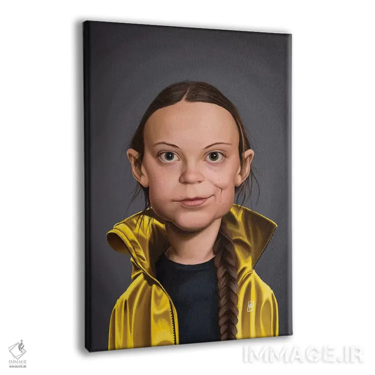 تابلو دکوراتیو گرتا تونبرگ اثر راب اسنو - نمای پرسپکتیو محصول