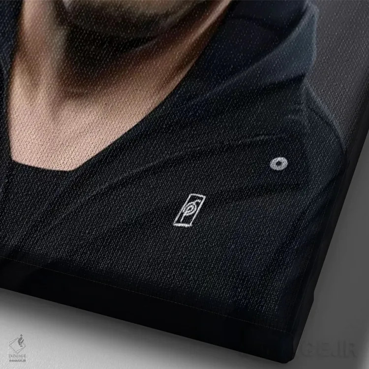 تابلو دکوراتیو جان برنتال اثر راب اسنو - نمای نزدیک بافت بوم