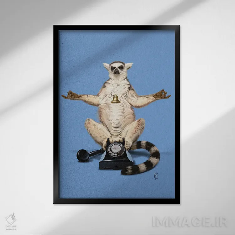 تابلو دکوراتیو حلقه اثر راب اسنو - نمای قابدار مشکی