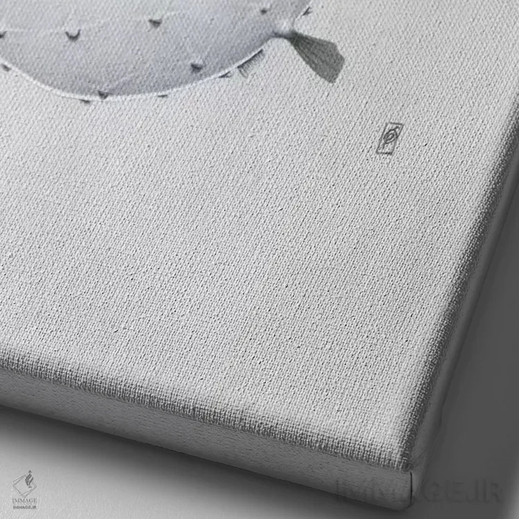 تابلو دکوراتیو بیرون برویم اثر راب اسنو - نمای نزدیک بافت بوم