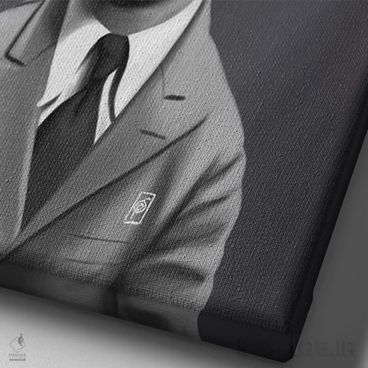 تابلو دکوراتیو جورج فرمبی اثر راب اسنو - نمای نزدیک بافت بوم