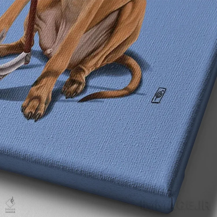 تابلو دکوراتیو عالی اثر راب اسنو - نمای نزدیک بافت بوم