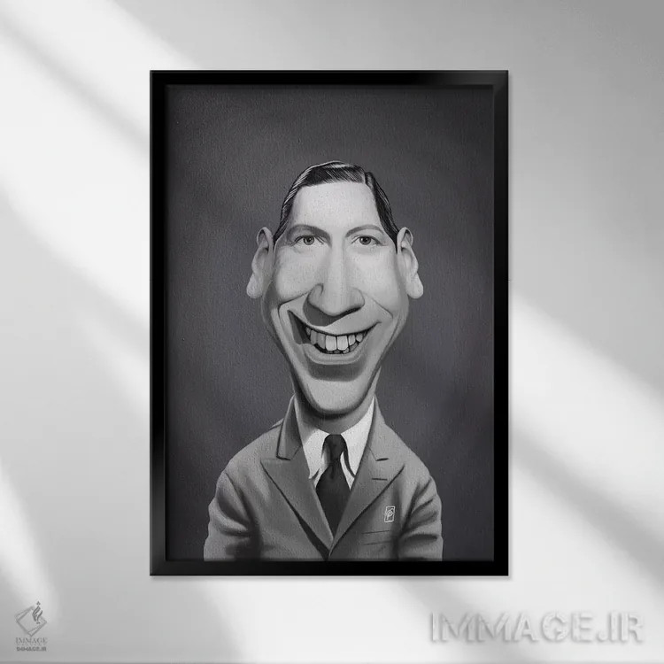 تابلو دکوراتیو جورج فرمبی اثر راب اسنو - نمای قابدار مشکی