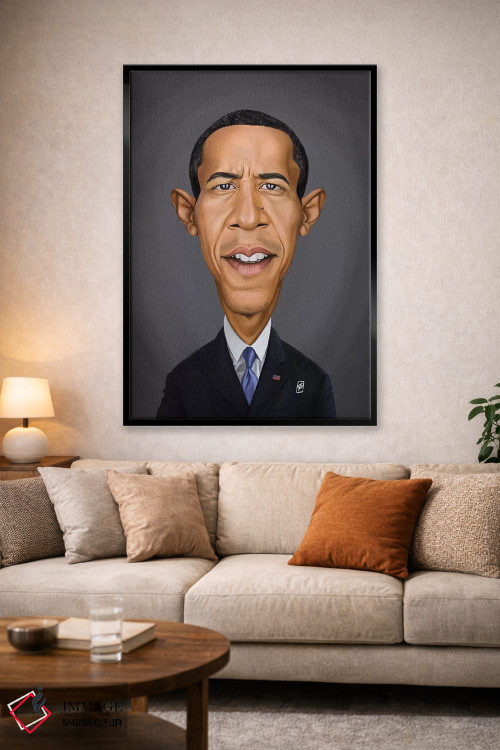 تابلو دکوراتیو باراک اوباما اثر راب اسنو - D1B