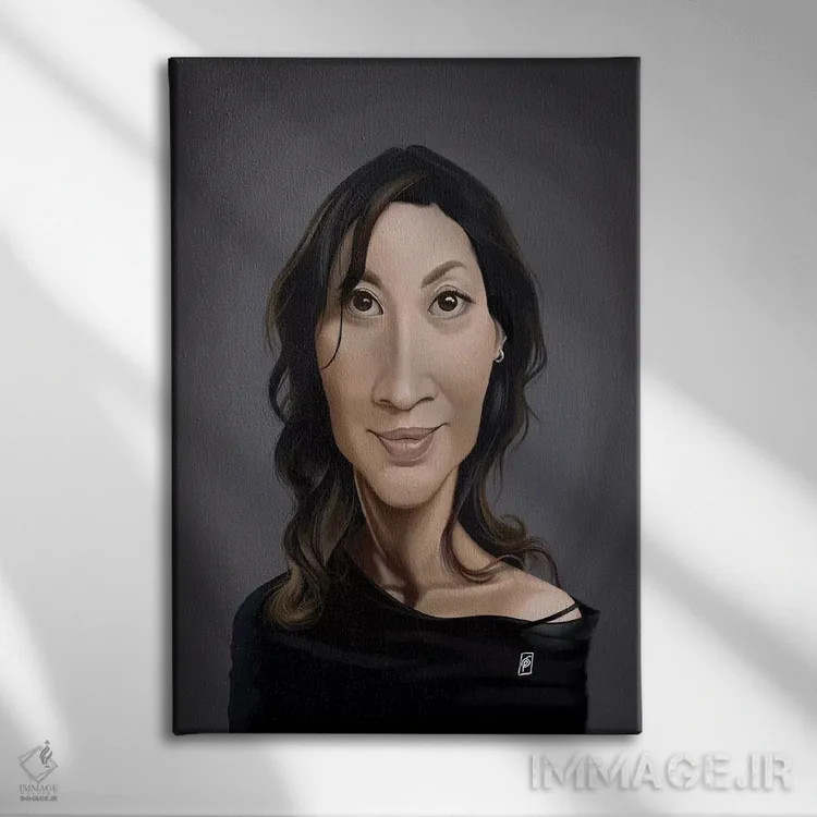 تابلو دکوراتیو میشل یئو اثر راب اسنو - نمای روبهرو روی دیوار