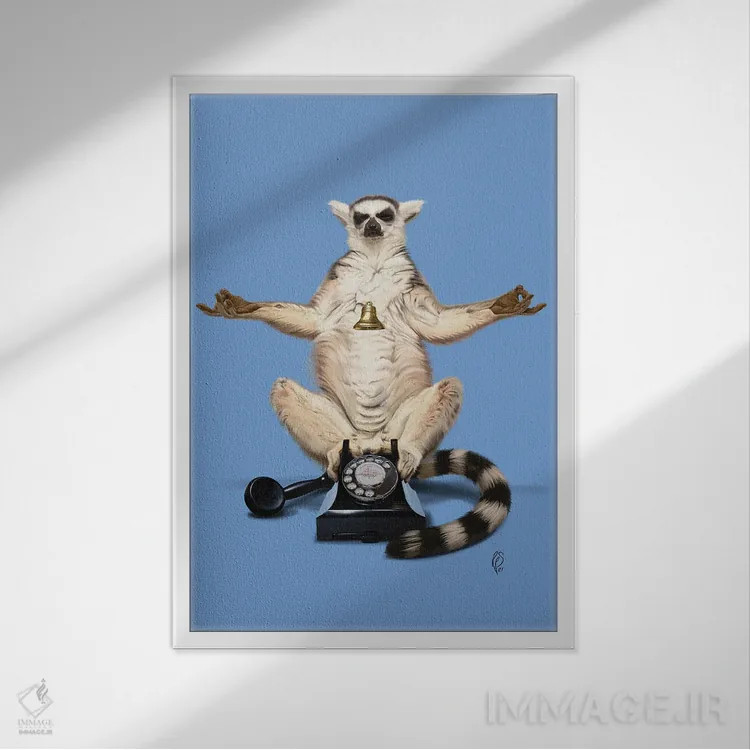 تابلو دکوراتیو حلقه اثر راب اسنو - نمای قابدار سفید