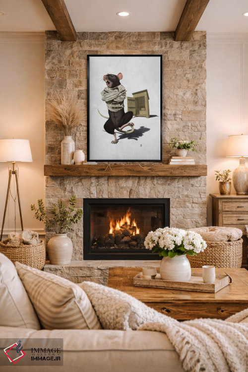 تابلو دکوراتیو مستراح II اثر راب اسنو - D1B