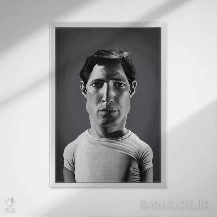 تابلو دکوراتیو مارلون براندو اثر راب اسنو - نمای قابدار سفید