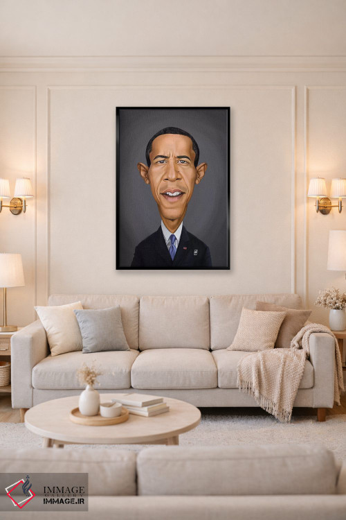 تابلو دکوراتیو باراک اوباما اثر راب اسنو - D5B