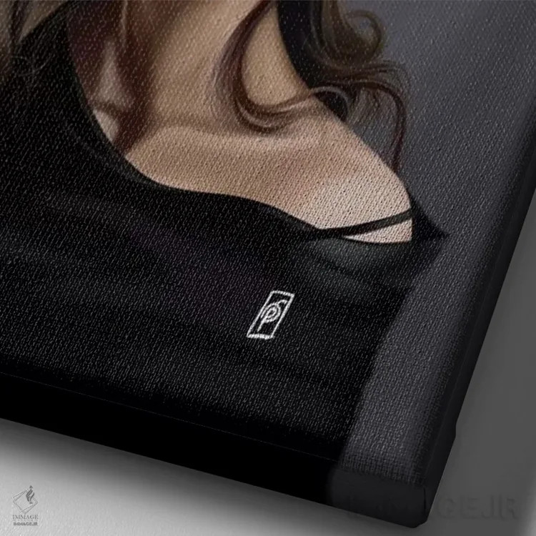 تابلو دکوراتیو میشل یئو اثر راب اسنو - نمای نزدیک بافت بوم