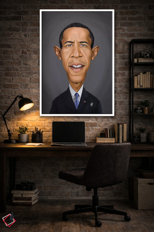 تابلو دکوراتیو باراک اوباما اثر راب اسنو - D4W