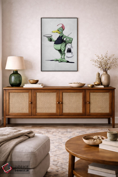 تابلو دکوراتیو اردک فضایی اثر راب اسنو - D3B