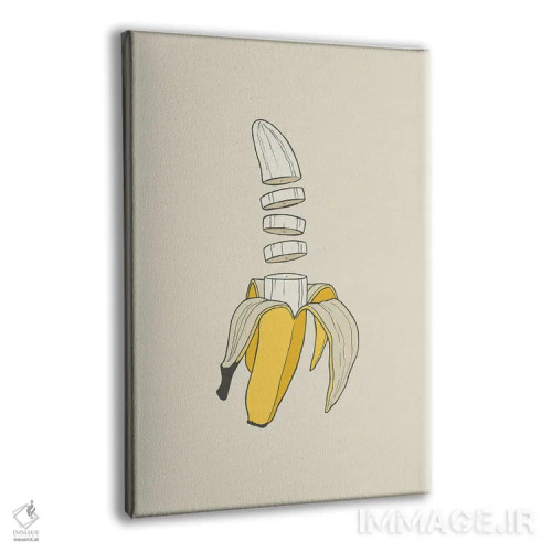 تابلو مینیمال بنانا اسپلیت اثر راب اسنو - نمای پرسپکتیو محصول