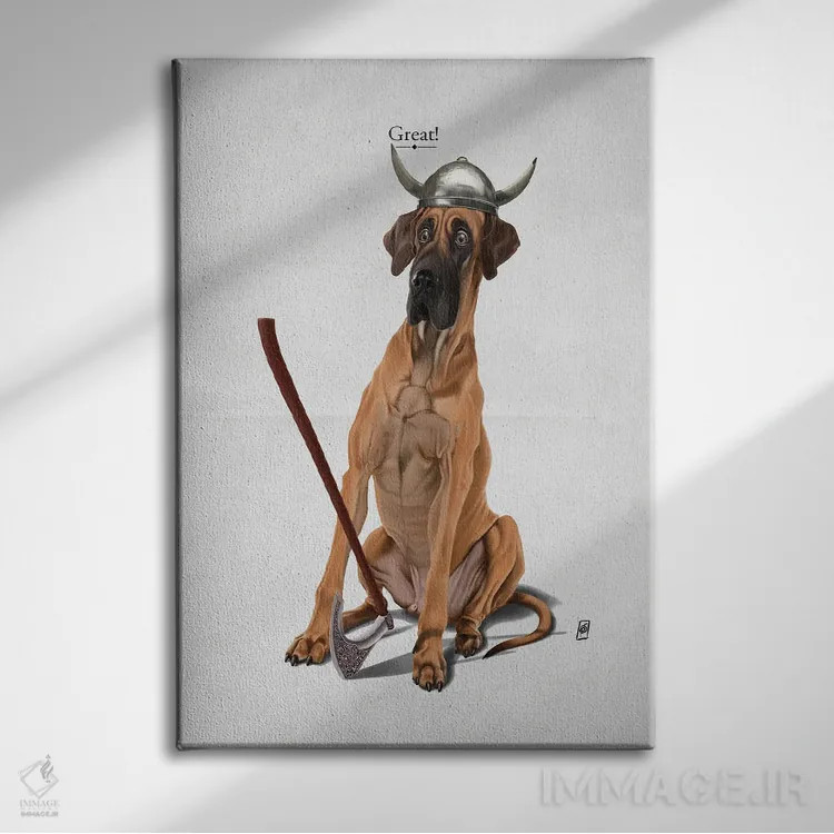 تابلو دکوراتیو عالی اثر راب اسنو - نمای روبهرو روی دیوار