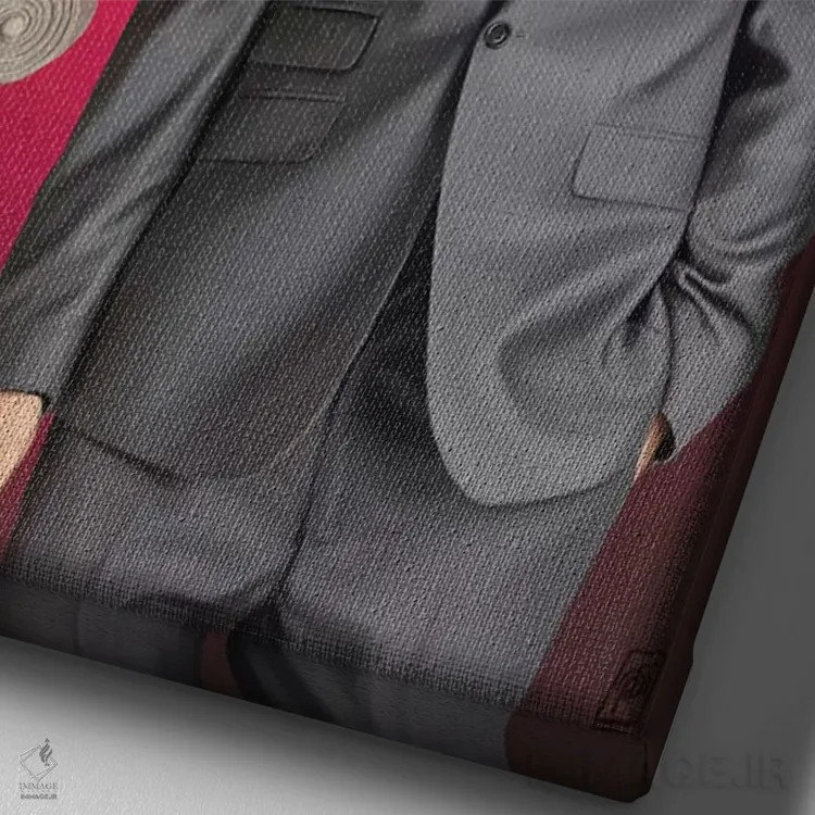 تابلو دکوراتیو پاپاراتزی اثر راب اسنو - نمای نزدیک بافت بوم