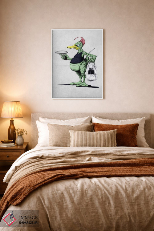 تابلو دکوراتیو اردک فضایی اثر راب اسنو - D5W