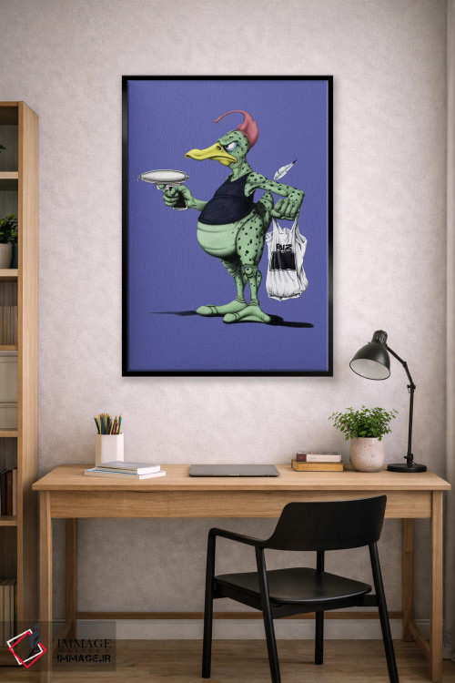 تابلو دکوراتیو اردک فضایی III اثر راب اسنو - D1B