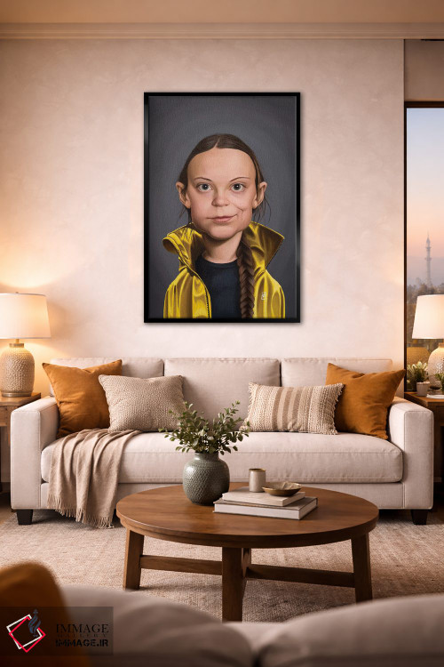 تابلو دکوراتیو گرتا تونبرگ اثر راب اسنو - D2B