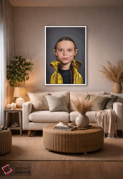 تابلو دکوراتیو گرتا تونبرگ اثر راب اسنو - D3W