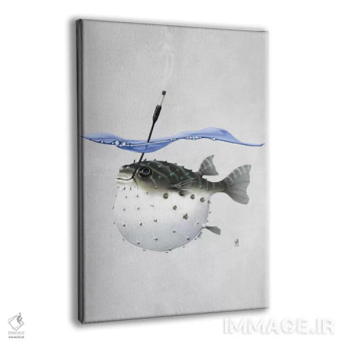 تابلو دکوراتیو بیرون برویم ۲ اثر راب اسنو - نمای پرسپکتیو محصول