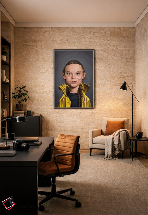 تابلو دکوراتیو گرتا تونبرگ اثر راب اسنو - D6B