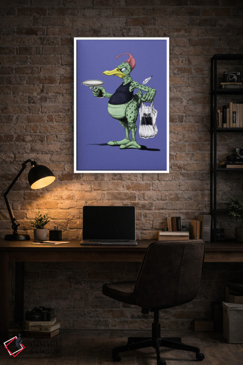 تابلو دکوراتیو اردک فضایی III اثر راب اسنو - D4W