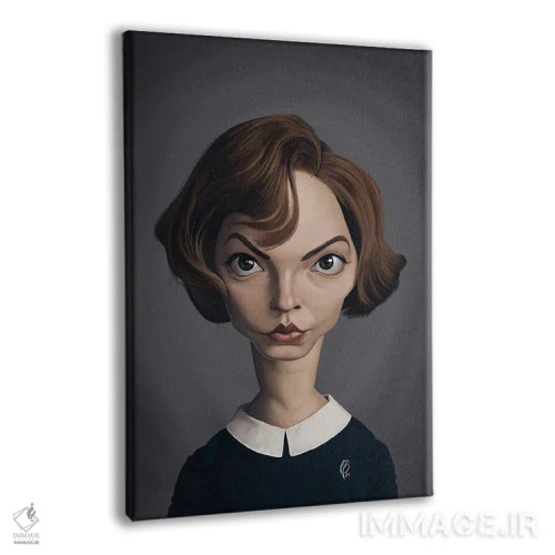 تابلو دکوراتیو آنیا تیلور جوی اثر راب اسنو - نمای پرسپکتیو محصول