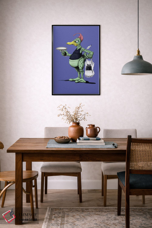 تابلو دکوراتیو اردک فضایی III اثر راب اسنو - D6B