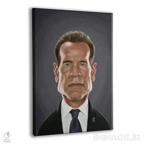 تابلو دکوراتیو آرنولد شوارتزنگر اثر راب اسنو - نمای پرسپکتیو محصول