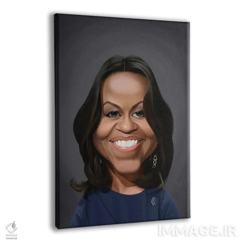 تابلو دکوراتیو میشل اوباما اثر راب اسنو - نمای پرسپکتیو محصول