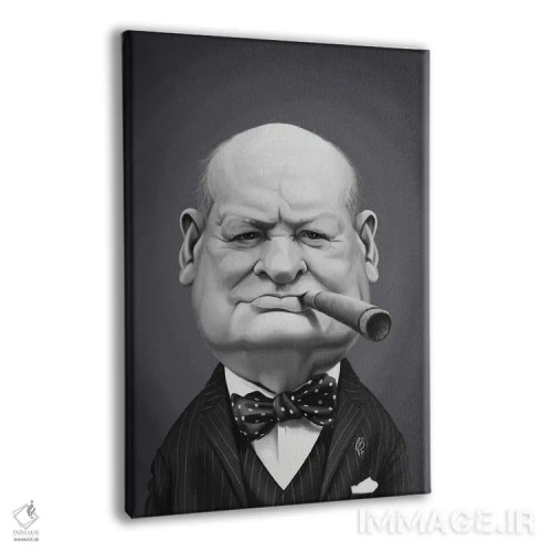 تابلو دکوراتیو وینستون چرچیل اثر راب اسنو - نمای پرسپکتیو محصول