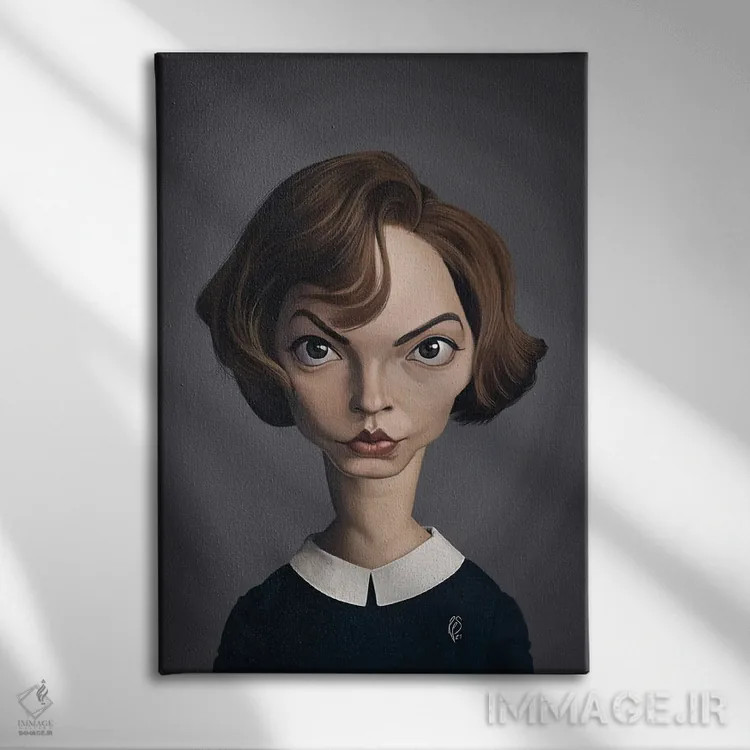 تابلو دکوراتیو آنیا تیلور جوی اثر راب اسنو - نمای روبهرو روی دیوار