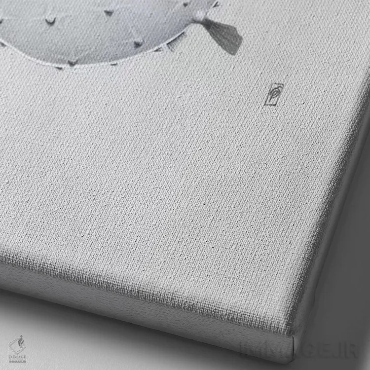 تابلو دکوراتیو بیرون برویم ۲ اثر راب اسنو - نمای نزدیک بافت بوم