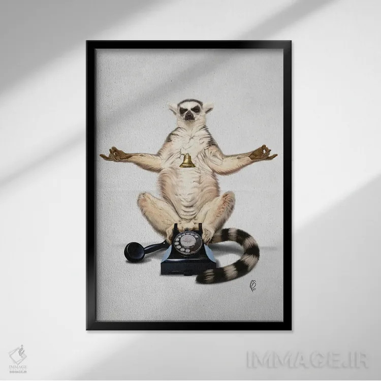 تابلو دکوراتیو حلقه اثر راب اسنو - نمای قابدار مشکی