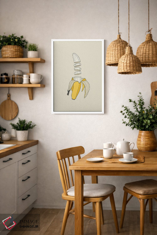 تابلو مینیمال بنانا اسپلیت اثر راب اسنو - D3W