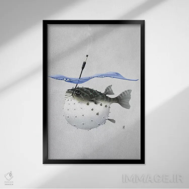 تابلو دکوراتیو بیرون برویم ۲ اثر راب اسنو - نمای قابدار مشکی