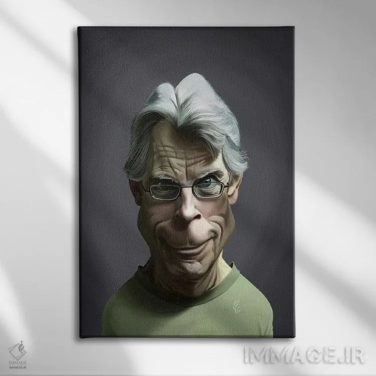 تابلو دکوراتیو استیون کینگ اثر راب اسنو - نمای روبهرو روی دیوار