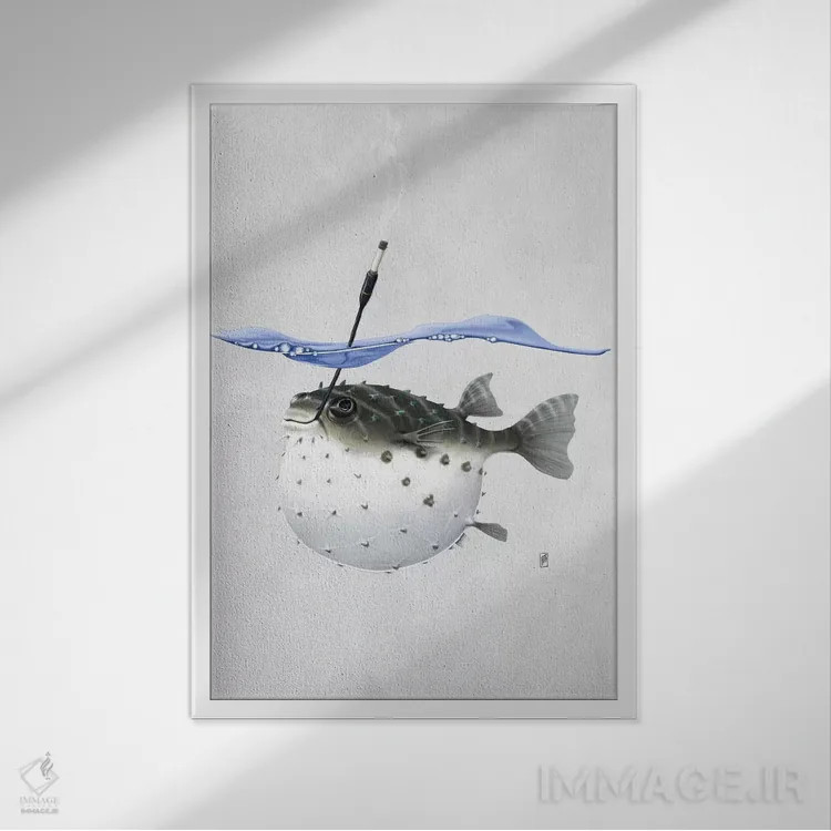 تابلو دکوراتیو بیرون برویم ۲ اثر راب اسنو - نمای قابدار سفید