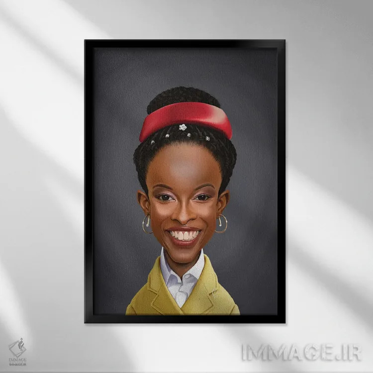 تابلو دکوراتیو آماندا گورمن اثر راب اسنو - نمای قابدار مشکی