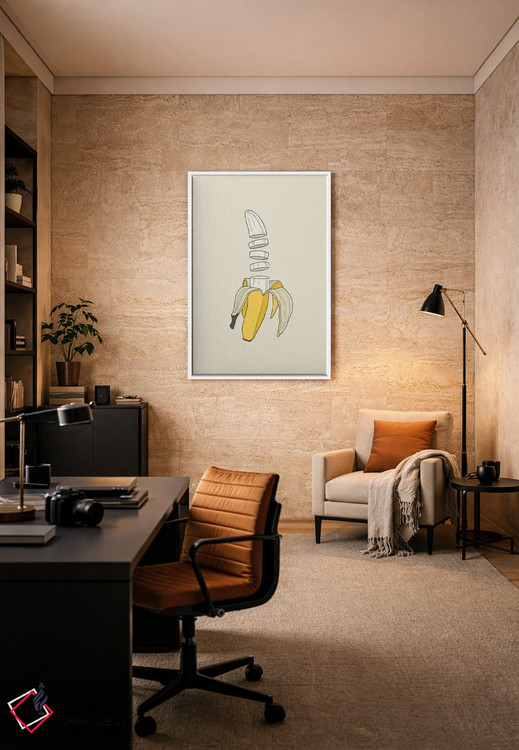 تابلو مینیمال بنانا اسپلیت اثر راب اسنو - D6W