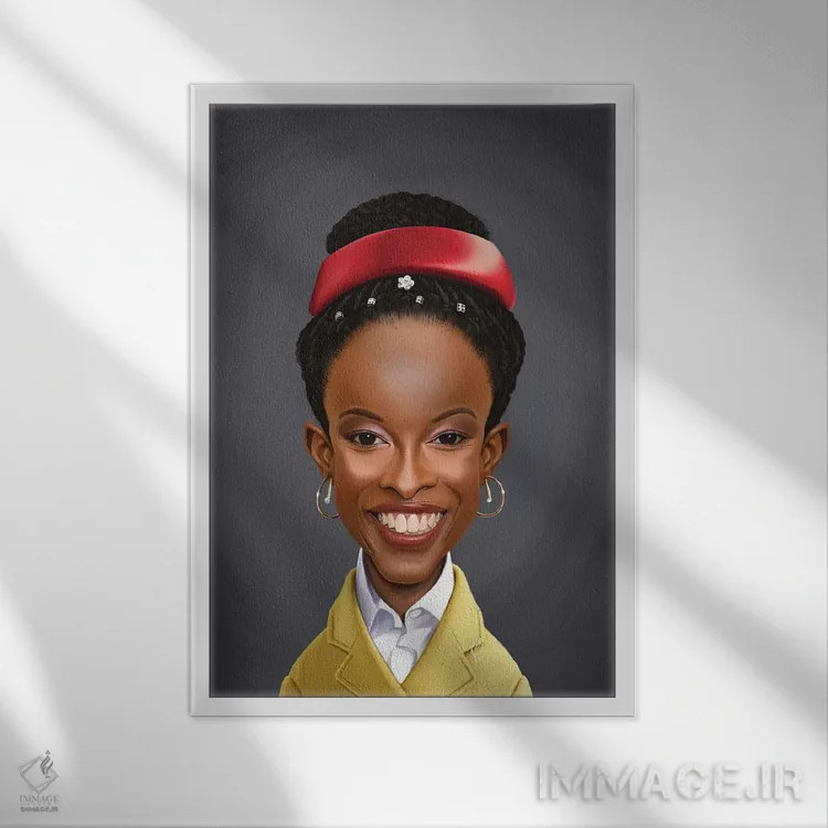 تابلو دکوراتیو آماندا گورمن اثر راب اسنو - نمای قابدار سفید