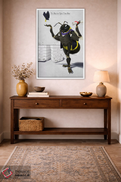 تابلو دکوراتیو زنبور بودن یا نبودن اثر راب اسنو - D1W