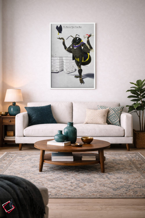 تابلو دکوراتیو زنبور بودن یا نبودن اثر راب اسنو - D2W