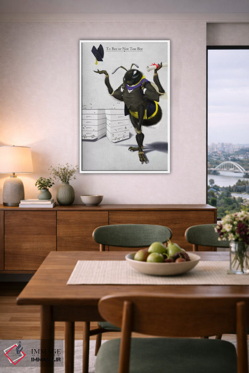 تابلو دکوراتیو زنبور بودن یا نبودن اثر راب اسنو - D6W