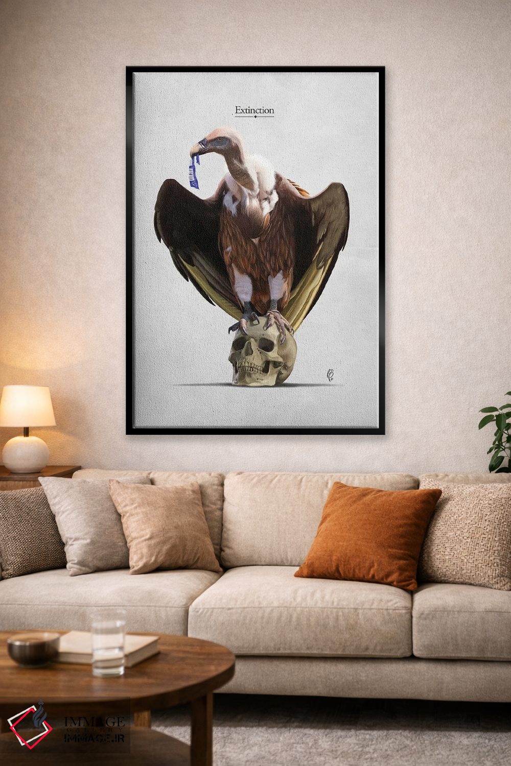 تابلو دکوراتیو انقراض اثر راب اسنو - D1B