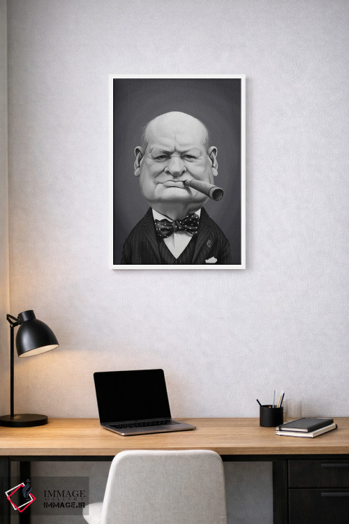 تابلو دکوراتیو وینستون چرچیل اثر راب اسنو - D1W